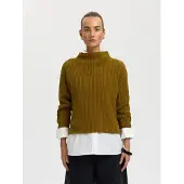 Selected Pullover Donne Marrone L