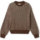 TWOTHIRDS Women's Murvagh Pullover di lana Donna (S, marrone)