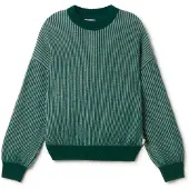 TWOTHIRDS Women's Murvagh Pullover di lana Donna (L, verde/turchese)