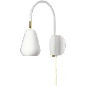 Nuura Faretto da parete Anoli, bianco/oro, metallo, GU10, spina
