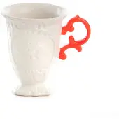 Seletti Tazza I-Wares, bianco / rosa, 300 ml, porcellana