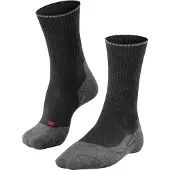 Falke TK2 Wool Silk Calze da trekking Uomo (44-45, nero/grigio)