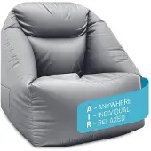 Lumaland Pouf gonfiabile , ideale per interni ed esterni, piscina, campeggio e spiaggia