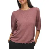 Vila Viemi Maniche Corte Top A Maglia