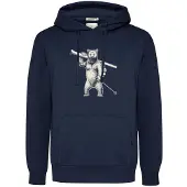 GreenBomb Ski Bear Joy Felpa con cappuccio Uomo (M, blu)
