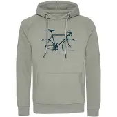 GreenBomb Bike Crop Trek Felpa con cappuccio Uomo (S, grigio)