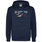 GreenBomb Mountain Tour Joy Felpa con cappuccio Uomo (XXL, blu)