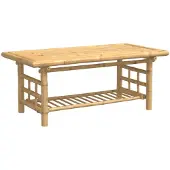 vidaXL Tavolino 110x55x45 cm in bambù