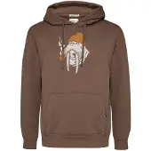 GreenBomb Smokey Walrus Joy Felpa con cappuccio Uomo (L, marrone)