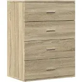 vidaXL Credenza rovere Sonoma 60x39x80 cm materiale a base di legno