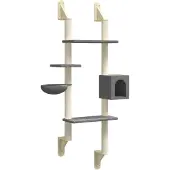 vidaXL Graffiatoio a parete Grigio scuro 180 cm