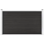 vidaXL Recinzione da giardino WPC 180×105 cm grigio
