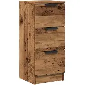 vidaXL Credenza effetto legno vecchio 30x30x70 cm Materiale a base di legno