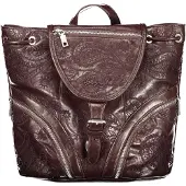 Desigual , Zaino effetto pelle piccolo, Donna, Poliuretano, Rosso, U