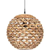 Atmosphera Lampada a sospensione SAND con paralume in giacinto, Ø 38 cm