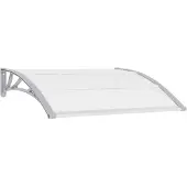 vidaXL Baldacchino per porte grigio 120x100 cm PC