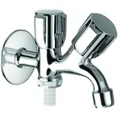 Schell COMFORT valvola di scarico combinata cromo DN 15