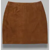 ROTATE suede mini skirt