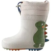 Next Stivale di gomma 'Cuff Welly' grigio / verde / rosso / bianco