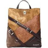 Desigual , Zaino imbottito medio, Donna, Poliuretano, Marrone, U
