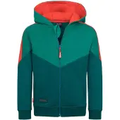 TROLLKIDS Kid's Flekkefjord Jacket Felpa Bambini (152, turchese)