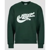 Lacoste Felpe Sweatshirt en molleton imprimé  uomini - Verde - EU XL