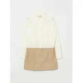 Fendi Abito in cotone con motivo monogram