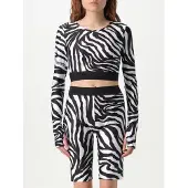 Versace Jeans Couture Top crop zebrata