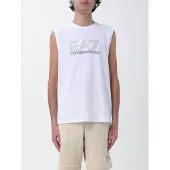 EA7 Canotta in cotone con logo stampato