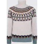 Dondup Maglia a dolcevita in misto lana jacquard