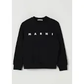 MARNI Felpa a girocollo con logo in cotone