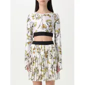 Versace Jeans Couture Top crop con stampa barocca
