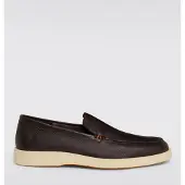 Santoni Mocassino in pelle a grana