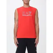 EA7 Canotta in cotone con logo stampato
