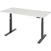 RAU Scrivania adlatus 100 1500x800x650-1300 M-top nero.