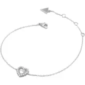 GUESS Bracciale Argento Heart Jardin JSBB04457JWRH 18,5 cm — Bracciale