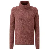 Sherpa Women's Tsetang Mock Neck Maglione Donna (S, marrone)