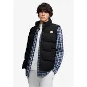 Superdry per uomo. M5012426A Gilet con cappuccio NON Everest nero (3XL), Casual, All'aperto, Nylon riciclato