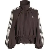 Adidas Giacca di mezza stagione cioccolato / bianco