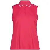 CMP Women's Polo Sleeveless Maglia polo Donna (46, fuchsia)