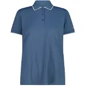CMP Women's Polo Stretch Piquet Maglia polo Donna (38, blu)