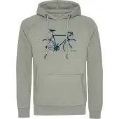 GreenBomb Bike Crop Trek Felpa con cappuccio Uomo (M, grigio)