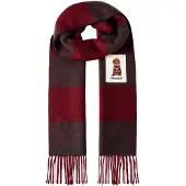Hackett London per uomo. HM0400144 Sciarpa Harry granata e grigia (OSFA), Casual, Lana, Classico