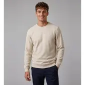 GUESS per uomo. M6YQ24K4245 Felpa Testurizzata Manica Lunga Beige (M), Casual, Cotone