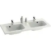 Ravak Lavabo doppio Chróm in resina minerale, 120 cm, bianco