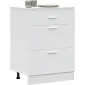 vidaXL Base da cucina Lyon in legno bianco