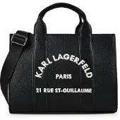 Karl Lagerfeld Borsa a mano 'Rue St-Guillaume' nero / bianco