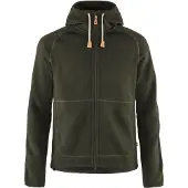 Fjällräven Övik Fleece Hoodie Giacca in pile Uomo (L, olivia)