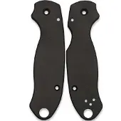 Flytanium Spyderco Para 3 Classic Scales FLY0569B Black Titanium, guancette