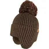 Maximo Kids' Mini Beanie with Pom-pom Berretto Bambini (49-51 cm, marrone)